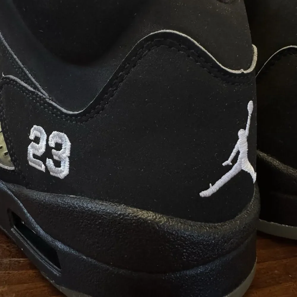 Air Jordan 5 Retro Black Metallic Shoes